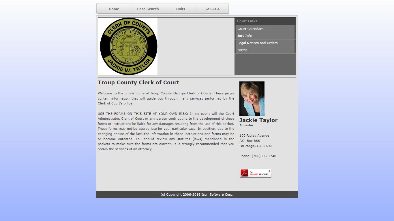 Troup County Clerk of Court