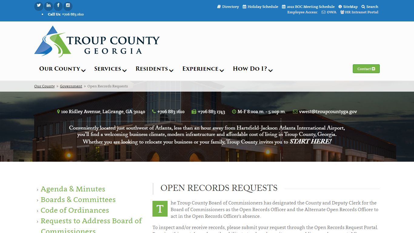 Troup County, Georgia | Government Services Online